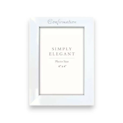 Picture of CONFIRMATION PHOTO FRAME WHITE 4 X 6